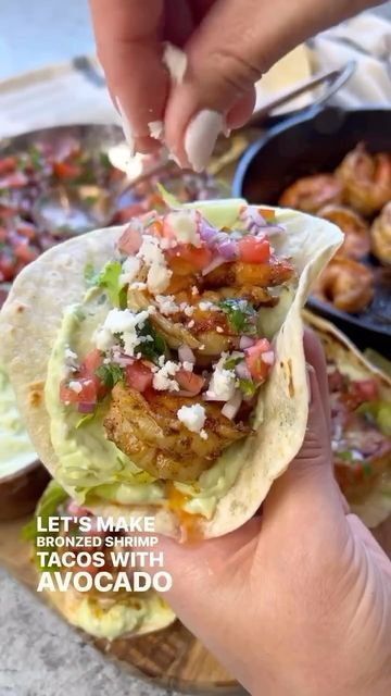 Shrimp Tacos With Pico De Galo, Bronzed Shrimp Tacos With Avocado Crema, Bronzed Shrimp Tacos, Chipotle Shrimp Tacos With Avocado-mango Salsa, Natasha’s Kitchen Shrimp Tacos, Torchys Tacos Baja Shrimp, Butterfly Shrimp, Tacos With Avocado, Seafood Dish Recipes