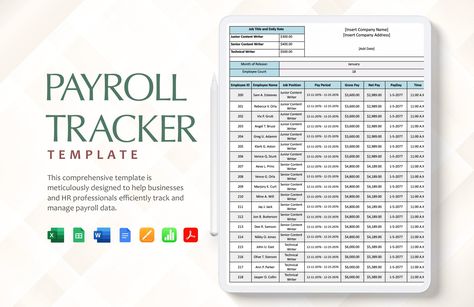 Payroll Tracker Template Resume Generator, Orientation Day, Indesign Free, Timesheet Template, Reward And Recognition, Free Cover Letter, Ms Excel, Education Templates, Tracker Template