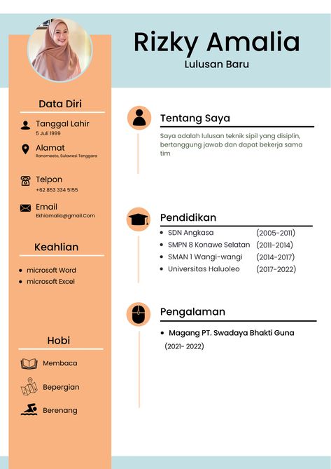 Cv Design Template Free, Free Cv Template Word, Creative Cv Template, Cv Design Template, Wallpaper Estetika, Cv Template Word, Creative Cv, Cv Design, Template Word