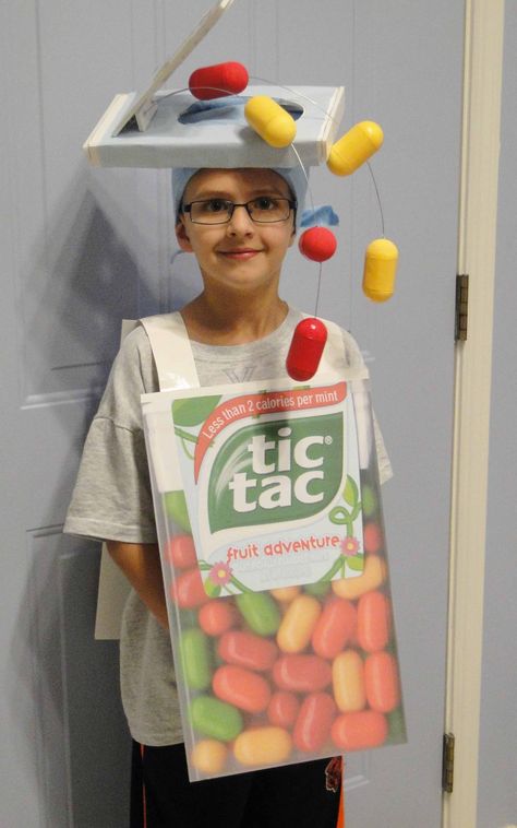 Halloween costume a la "Tic Tac"crafted by ideahappy.com Tic Tac Costume, Fancy Dress Competition, Halloween Costumes For Work, Prom 2024, Creative Halloween Costumes, Diy Halloween Costumes, Purim, Fancy Dress Costumes, Tic Tac