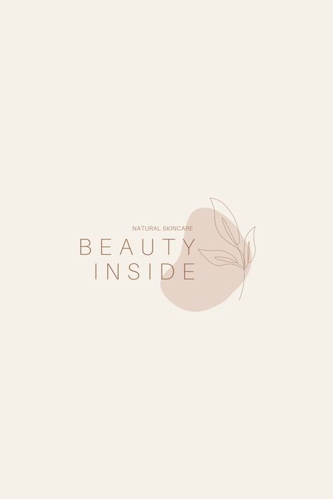 Makeup Logos Ideas, Logo Ideas For Cosmetic Brand, Makeup Business Logo, Skin Care Products Logo, Skin Care Logo Design Ideas, Skin Care Logo, Branding Design Ideas, Dream Nature, Beauty Care Logo