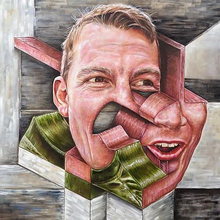 Carl Beazley, Fragmented Faces, Distorted Portraits, Creative Library, Reading England, Artists Research, Drawing Portfolio, Ap Drawing, The Singularity