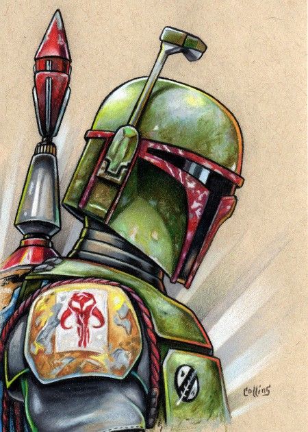 Boba Fett Drawing Boba Fett Drawing, Drawing Boba, Boba Fett Painting, Boba Fett Tattoo, Boba Fett Art, Star Wars Art Drawings, Star Wars Art Print, Boba Fett Helmet, Star Wars Painting