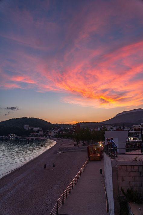 Summer In Albania, Himare Albania, Albania Aesthetic, Travel Albania, Traveling Board, Albania Travel, Summer Travel Destinations, Travel 2024, Sunset On The Beach