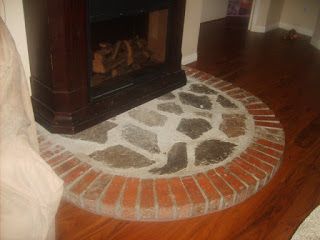 Funky Frugal Mommy: How To Cover a Fireplace Hearth To Protect Baby For Next to Nothing! Cover A Fireplace, Rounded Fireplace, Small Fireplace, Fireplace Hearth, Baby Protection, Family Recipes, Pad Cover, Contemporary Rug, Finance