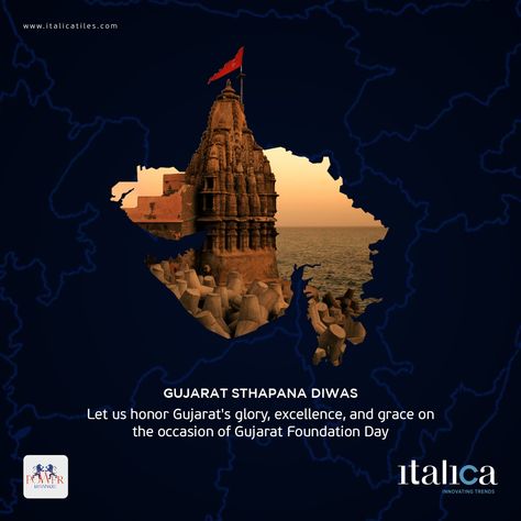 Let us honor Gujarat's glory, excellence, and grace on the occasion of Gujarat Foundation Day Gujarat Sthapana Diwas..! #Italicatiles #Italica #FloorTiles #LuxuryDesign #InteriorDesign #slabtiles #slab #tile #slabtile #CeramicTiles #CeramicTile #tiles #floor #GujaratDay #GujaratSthapanaDivas #1stMay2k21 #unity #proud #prosperity #Gujarat Gujarat Sthapna Divas, Gujarat Foundation Day, Gujarat Day, 1st May, Insta Highlights, Tiles Floor, National Days, Beautiful Wallpapers Backgrounds, Knowledge Quotes