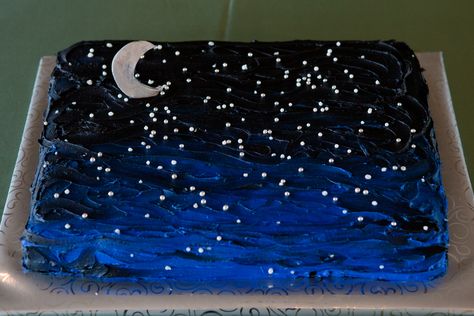 Night Sky Cake, Coraline Birthday, Sky Cake, Bday Themes, Quince Cake, Whipped Cream Cakes, Galaxy Party, Luxury Cake, Camping Birthday Party