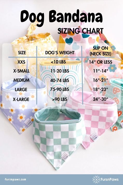 How To Make A Dog Bandana - 25 Easy & Fun DIY Ideas Sewing Bandana Dog, Diy Bandana For Dogs, Sewing Dog Bandana, Dog Bandana Pattern Printable, Dog Bandana Size Chart, Diy Pet Accessories, Easy Dog Bandana, Dog Bandana Tutorial, Dog Collar Diy Tutorials