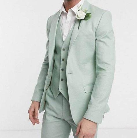 Mint Green Suit Men, Wedding Three Piece Suit, 3 Piece Suit Men, Men Suit Wedding, Green Suit Men, Green Wedding Suit, Men Suits Wedding, Mens Wedding Suits, Tailor Made Suits