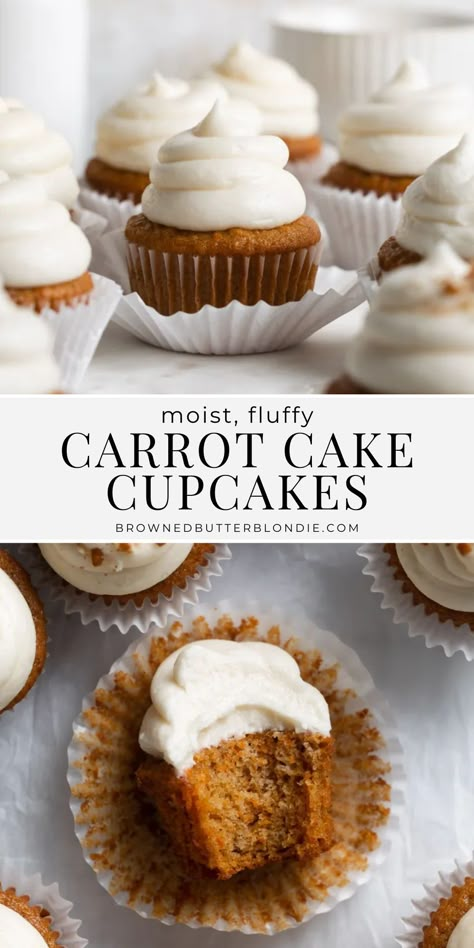 The Best Carrot Cake Cupcakes, Carrot Cake Cupcakes With Applesauce, Carrot Cupcakes With Pineapple, Muffin Recipes Carrot Cake, Moist Carrot Cupcake Recipe, Carrot Cake Cupcakes With Filling, Carrot Pineapple Muffins Moist, Carrot Cake Cupcakes Easter, Carrots Cake Cupcakes