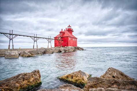 Click to see more information on this Light and a few other in Door County Cana Island Lighthouse, Door County Wisconsin, Sturgeon Bay, In Door, Light Houses, Door County, East West, Great Places, More Photos