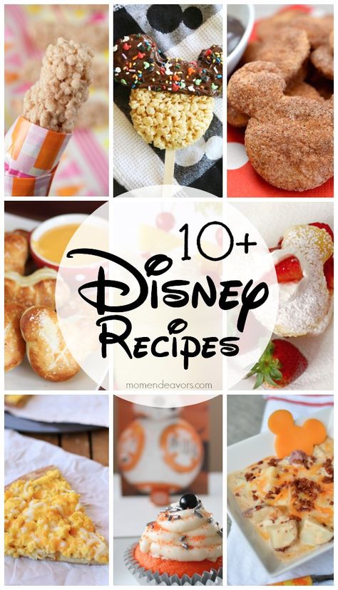 Disney Trip Countdown, Disney Food Recipes, Disney Copycat Recipes, Trip Countdown, Disney Breakfast, Recipes Treats, Disney Inspired Recipes, Disney Themed Food, Disney Foods