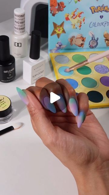 ColourPop Cosmetics on Instagram: "The easiest chrome ombre nails hack using eyeshadow 💅⚡ This has become a game changer for our mani days!!

@overglowedit using the #PokemonXColourPop palette 🌈 Now available on colourpop.com and at @UltaBeauty" Chrome Ombre Nails, How To Use Eyeshadow, Perfect Winged Eyeliner, Makeup Mistakes, Colourpop Cosmetics, Beauty Games, Winged Eyeliner, Makeup Essentials, Ombre Nails