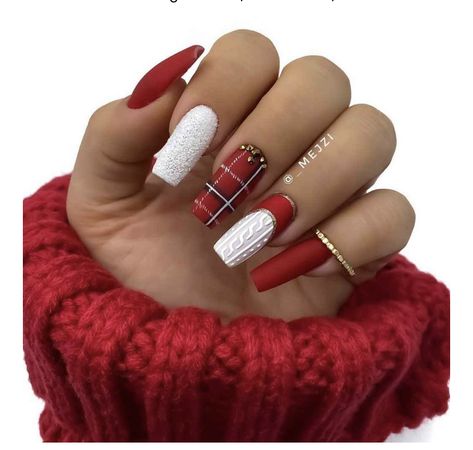 Christmas Nail Art Easy, Indigo Nails, Spring Nail Trends, Sweater Nails, Christmas Nails Acrylic, Winter Nail Designs, Colorful Nail Designs, Xmas Nails, Stick On Nails