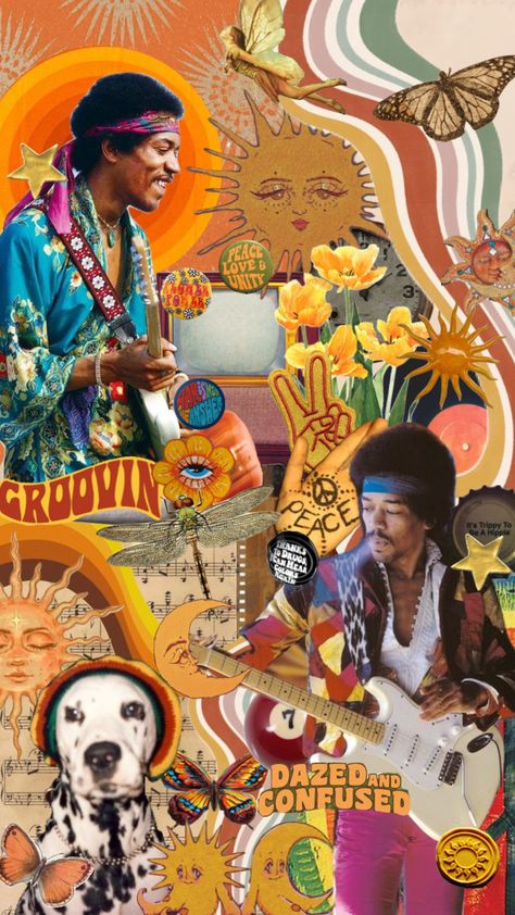 #vintage #nature #music #art #jimihendrix #woodstock #hippie Woodstock 1969 Aesthetic, Woodstock 1999, Woodstock Fashion, Hippie Mood Board, Mint Green Wallpaper Iphone, Free Spirit Art, 60's Music, Mint Green Wallpaper, Hippie Music