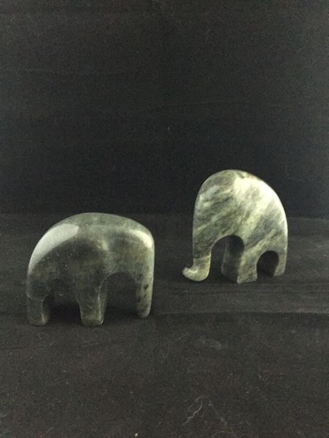 Soapstone Carving Ideas, Carving Animals, Soap Stone, Elephant Carving, Hammer And Chisel, Soapstone Carving, Tiny Elephant, Sculpture Ideas, Unique Sculptures