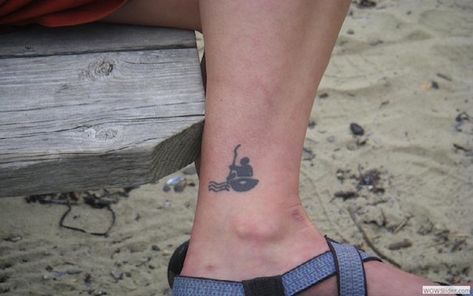 12 Of The Best Kayak Tattoos We've Ever Seen - Paddling Magazine Kayak Tattoo, Bookish Tattoos, River Kayaking, Kayak Paddle, Whitewater Kayaking, Canoe And Kayak, Canoeing, Get A Tattoo, Unique Tattoos