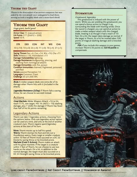 Dark Souls Npc, Pontiff Sulyvahn, Yhorm The Giant, Dungeons And Dragons Rules, Dnd Stats, Dungeon Master's Guide, Dungeons And Dragons 5e, Darkest Dungeon, Dark Souls 3