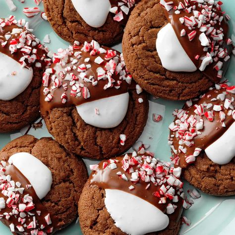 Hot Chocolate Peppermint Cookies Cathedral Cookies, Rosettes Recipe, Mexican Hot Chocolate Cupcakes, Gingersnaps Recipe, Hot Chocolate Peppermint, Wafers Recipe, Tassies Recipe, Butterscotch Toffee, Snowballs Recipe