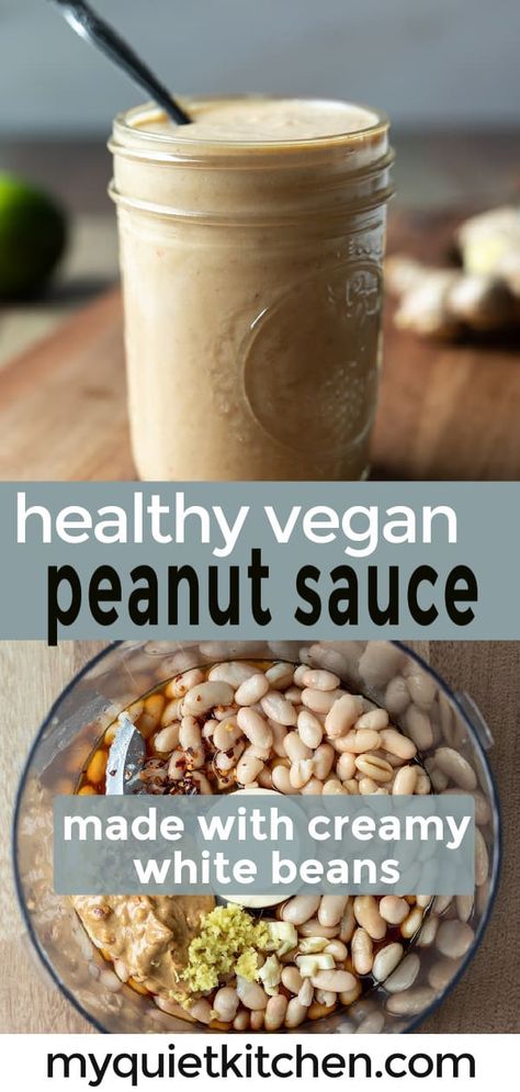 Healthy Vegan Peanut Sauce and Dip Vegan Peanut Sauce, Vegan Salad Dressing Recipes, Oil Free Salad Dressing, Vegan Salad Dressing, Healthy Sauces, Vegan Dressing, Grain Bowls, Wfpb Recipes, Plant Based Whole Foods