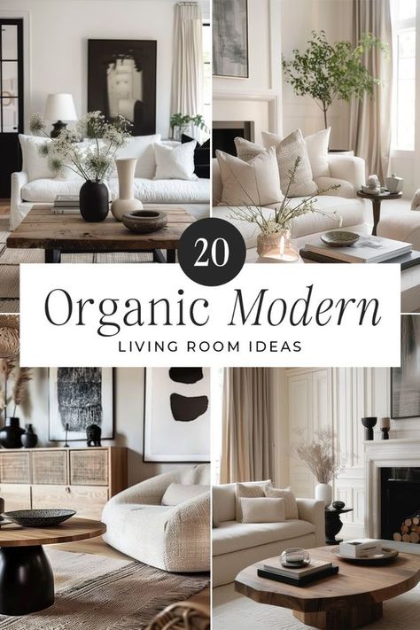 Check out "Organic Modern Living Room Ideas: 20 Top Tips" for inspiration on merging natural elements with contemporary style. Use wood, stone, and neutral tones to craft a serene space. Add lush greenery and minimalist furniture for a chic look. Whether updating or starting new, these ideas will help you create a balanced and inviting living room. Office Within Living Room, Modern Living Decor, Contemporary Condo Design, Organic Modern Decor Grey Couch, Minimalist Farmhouse Decor Living Rooms, Organic Modern Interior Design Apartment, Apartment Living Room Inspiration Modern, Living Room Symmetry, Modern Farmhouse Inspiration Living Room