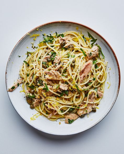 This Easy Tuna Pasta Is the Cheapest, Quickest, Most Comforting Weeknight Dinner Ever | Bon Appetit Magazine Easy Tuna Pasta, Olive Pasta, Seafood Dinners, Bon Appetite Recipes, Fast Meals, Tuna Pasta, One Pot Dinners, Pasta Pasta, Gnocchi Recipes