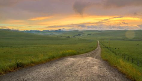 Trail Photography, Sunset Hill, Cloud Mountain, Landscape Sunset, Mountain High, Atmospheric Phenomenon, Dirt Road, Rural Area, Beautiful Landscapes