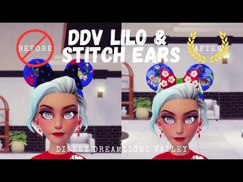 DDV Lilo & Stitch Mickey Ears - Touch of Magic - Disney Dreamlight Valley - YouTube Stitch Ears, Mickey Ears, Tropical Vibes, Lilo And Stitch, Game Design, Disney