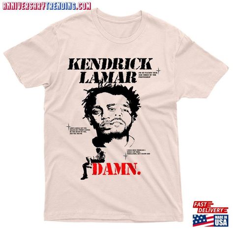 Kendrick Lamar Shirt, 90s Rap, Shirt Designs For Men, Rap Tee, Kendrick Lamar, Design Png, Embroidery Files, Piece Of Clothing, Music Festival