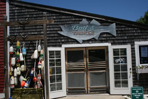 cool bait shop in Provincetown Bait Shop Aesthetic, Bait Shop Ideas, Bait Shop, Bait And Tackle Shop Ideas, Lobster Shack, Fishing Shop, Tackle Shop, Fishing Hole, Fishing Cabin