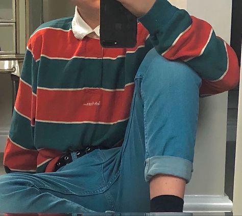 Artsy Boy Outfit, Artsy Boy Aesthetic Outfits, Artsy Boy Aesthetic, Artsy Outfit Men, Vintage Shirt Outfit, Retro Outfits Men, Artsy Outfit Ideas, Artsy Boy, Indie Outfits Men