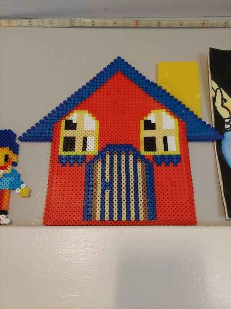 #welcomehome #silly #perlerbead Welcome Home Perler Beads, Hamma Beads Ideas, Silly Puppets, Kandi Cuff, Easy Perler Beads Ideas, Pixel Art Grid, Pixel Art Pattern, Fuse Beads, Perler Bead Art