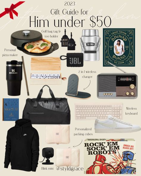 Gifts for him under $50, gifts for husband, gifts for boyfriend, gifts for him under $100 Gift Baskets Ideas For Boyfriend, Christmas Gifts For Men In Their 20s, Old Money Gifts For Him, Christmas Gift Ideas Boyfriend, Guy Birthday Gifts, Men’s Gift Ideas, Men’s Gifts, Xmas Gifts For Boyfriend, Christmas Gifts For Guys