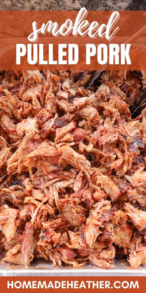 Pulled Pork Finishing Sauce, Pulled Pork Smoker Recipes, Smoked Pulled Pork Recipe, The Best Pulled Pork, Best Pulled Pork, On The Smoker, Easy Pulled Pork, Pulled Pork Recipe, Smoked Food