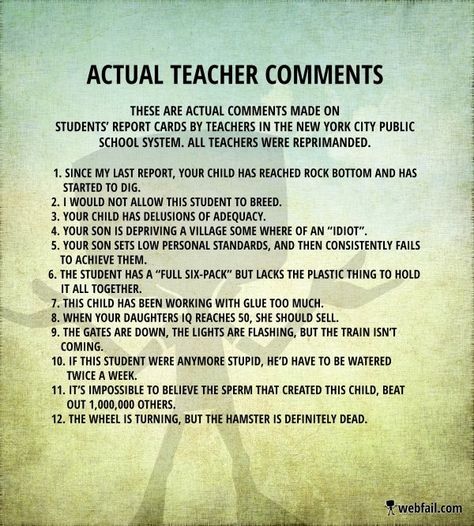 Teacher Humour, Teacher Comments, Teaching Humor, Report Card Comments, Report Writing, Teacher Memes, Teaching Life, Report Card, Teacher Blogs