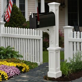 White Mailbox Landscape, Mailbox Installation, White Mailbox, Mailbox Landscaping, Mailbox Posts, Mail Boxes, Mailbox Post, Mounted Mailbox, Mail Post