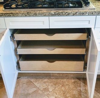 Slide Out Kitchen Cabinets, Kitchen Cabinet Drawer Pullouts, Pullout Drawers In Cabinet, Pantry Pull Out Shelves Organization, Pantry Drawers Pull Out Shelves, Pull Out Drawers In Cabinets, Pull Out Shelves Kitchen, Pantry Pull Out Drawers, Farmhouse 2023