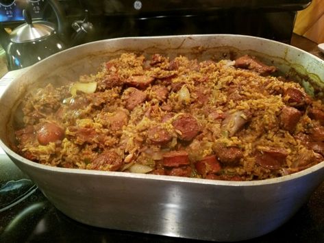 Rice For A Crowd Parties, Jambalaya For A Crowd Recipe, Jambalaya For A Crowd, Gumbo For A Crowd, Sweet Potato Chowder Recipe, Seafood Christmas, Cajun Recipes Louisiana, Jambalaya Recipe Healthy, Rice Recipes Side