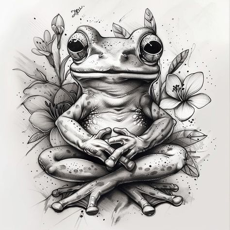 Tree Frog Tattoo Design, Frog Tattoo Design, Tree Frog Tattoos, Fox Tattoo Design, Sunflower Tattoo Sleeve, Rogers Arkansas, Frog Tattoo, Realistic Tattoo Sleeve, Pencil Drawings Of Animals