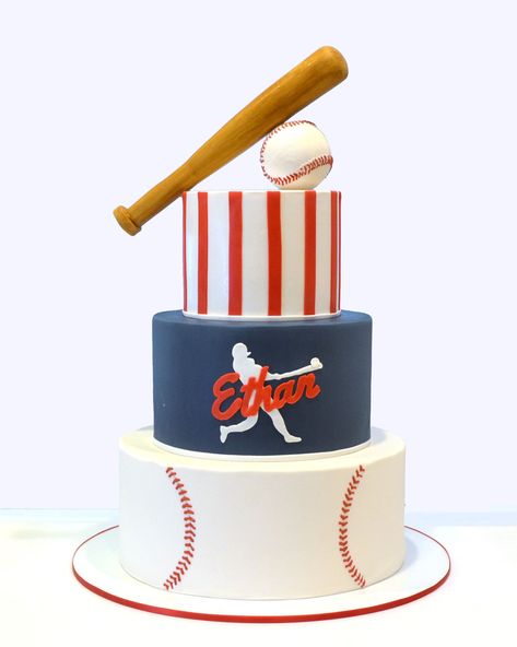 Baseball Cake with chocolate baseballs #customcakes #customcakesct #fondantcakes #fondantcakesct #baseballcake #barmitzvahcake #birthdaycake #fairfieldcountymoms #fairfieldmoms #westportmoms #norwalkmoms #darienmoms #stamfordmoms #greenwichmoms #wiltonmoms #milfordmoms #firstbirthday #babycakes #madefromscratch #lovelycakes #lovelycakesct Baseball Themed First Birthday Cake, 1st Birthday Baseball Theme Cake, 2 Tier Baseball Cake, Baseball Theme Birthday Cake, Baseball 1st Birthday Cake, Baseball Theme Cake, Baseball Cakes For Boys Birthdays, Baseball First Birthday Cake, Rookie Of The Year Cake