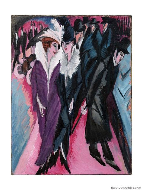 Winter Travel: Street, Berlin by Ernst Ludwig Kirchner Ernst Kirchner, Ludwig Kirchner, August Macke, Berlin Museum, Berlin Street, Ernst Ludwig Kirchner, Franz Marc, German Expressionism, Art Exhibition Posters