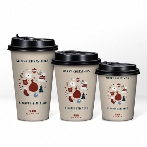 papercups coffeecups Christmas Coffee Packaging Design, Coffee Island, Paper Cup Design, Classic Paper, Cafe Cup, Holiday Cups, Coffee Cup Design, Christmas Cup, Coffee To Go