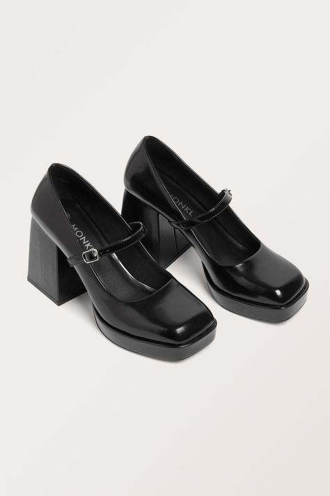 Merry Jane, Marry Jane, Mary Jane Shoes Black, Black Shoes Heels, Iphone Case Stickers, Black Platform Heels, Platform Mary Janes, Black Platform, Mary Jane Heels