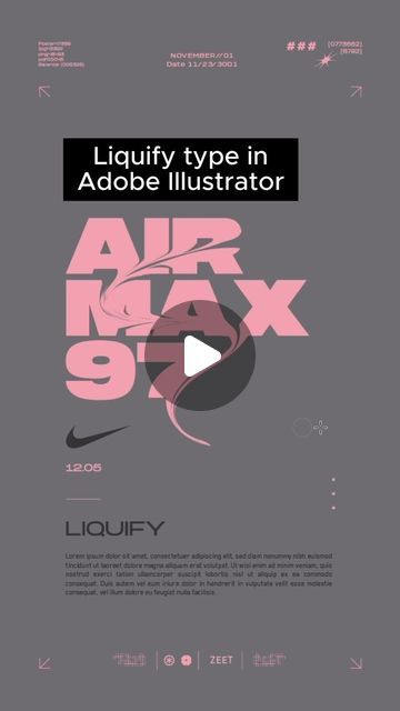 Typography In Illustrator Tutorial, Distortion Typography, Typography Illustrator Tutorial, Typography Tutorial Illustrator, Illustrator Tricks, Vector Illustration Tutorial, Illustrator Hacks, Poster Tutorial, Learn Illustrator