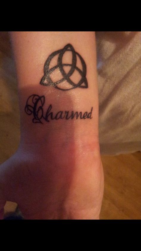 Charmed for life. TATTOO IDEAL Charmed Tattoo, Charmed Symbol, Piper Charmed, Charm Tattoo, Upper Back Tattoos, Army Tattoos, Symbol Tattoo, Symbol Tattoos, Tattoo Meaning