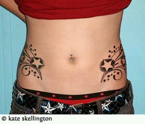 <3 :) Feminine Tattoos For Women, Celtic Mother Tattoos, Hips Tattoo, Star Foot Tattoos, Lace Garter Tattoos, Star Tattoos For Men, Diamond Tattoo Designs, Tattoo Hip, Diamond Tattoo