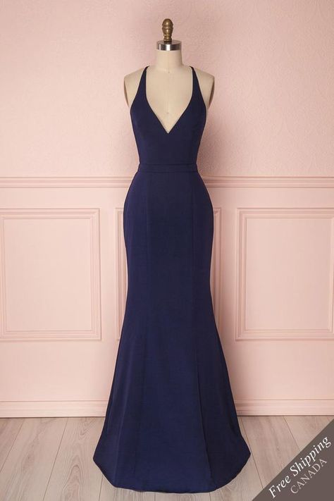 Ovasta Navy | Maxi Mermaid ... Prom Dresses Navy Blue Long, Midnight Blue Prom Dress, Dark Blue Ball Gown, Dark Blue Long Dress, Formal Navy Blue Dress, Navy Blue Dress Long, Midnight Blue Prom Dresses, Gay Prom, Navy Prom Dress