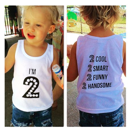 Birthday shirts for your Two year old! "I'm 2" - custom graphic tank tops, tee shirts or onesies for your little ones. www.littlebeansclothing.com #graphictees #birthdayshirts #twoyearold 2nd Birthday Shirt Boy, Two Birthday Shirt, 2 Cool Birthday Party Boy, Baby Boy Birthday Themes, Boys Birthday Outfits, 2nd Birthday Boys, 2nd Birthday Shirt, Birthday Themes For Boys, Birthday Tshirts