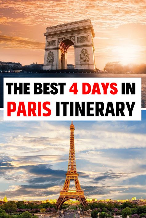 The Best 4 Days in Paris Itinerary // Jones Around The World -- #travelguide #travelitinerary #traveltips #paris #france Paris Vacation Planning, Paris In 4 Days, Paris Trip Planning, 4 Days In Paris, One Day In Paris, Paris Things To Do, City Escape, Paris Landmarks, Visiting Paris