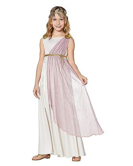 Kids Roman Princess Costume - Spirithalloween.com Greek Goddess Costume Kids, Roman Princess, Goddess Costume Diy, Greece Costume, Athena Costume, Greek Outfit, Greek Style Dress, Greek God Costume, Biblical Clothing